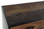 Komoda drewniana Loft na kółkach - Item International 7