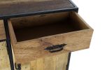 Komoda drewniana Loft na kółkach - Item International 5