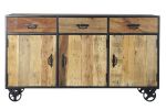 Komoda drewniana Loft na kółkach - Item International 1