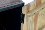 Komoda drewniana Loft na kółkach RTV pod TV - Item International 4