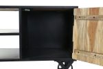 Komoda drewniana Loft na kółkach RTV pod TV - Item International 3