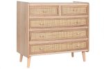 Komoda drewniana Rattan collection 80 cm - Item International 2