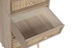 Komoda drewniana Rattan collection z 6 szufladami - Item International 4