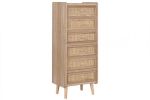 Komoda drewniana Rattan collection z 6 szufladami - Item International 2