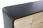 Komoda drewniana Retro round czarna - Item International 8