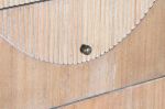 Komoda drewniana Retro round czarna z 5 szufladami - Item International 6