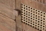 Komoda drewniana Retro z plecionką wiedeńską - Item International 7