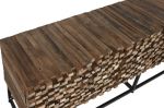 Komoda drewniana RTV Fashionable Mosaic 3D  - Item International 7
