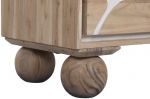 Komoda drewniana RTV Japandi Modern na nogach kulach 11
