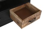 Komoda drewniana RTV pod TV Nero Loft - Item International 5