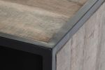 Komoda drewniana RTV pod TV Nero Loft - Item International 6