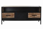 Komoda drewniana RTV pod TV Nero Loft - Item International 1