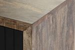 Komoda drewniana RTV pod TV Nero mango - Item International 6