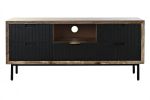Komoda drewniana RTV pod TV Nero mango - Item International 1