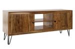 Komoda drewniana RTV Retro look drewno akacjowe - Item International 2