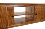 Komoda drewniana RTV Retro look drewno akacjowe - Item International 5
