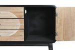 Komoda drewniana RTV Retro round czarna - Item International 3