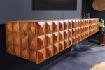 Komoda drewniana RTV Vulcano drewno mango 160 cm - Invicta Interior 4
