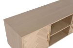 Komoda drewniana RTV w jodełkę  - Item International 6
