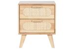 Komoda drewniana Rubberwood szafka nocna - Item International 1