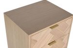Komoda drewniana słupek w jodełkę - Item International 6