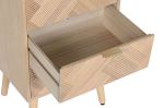 Komoda drewniana słupek w jodełkę - Item International 4