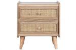 Komoda drewniana szafka nocna Rattan collection - Item International 1