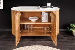 Komoda drewniana Tres Chic marmurowy blat 102 cm - Invicta Interior 4