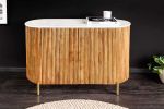 Komoda drewniana Tres Chic marmurowy blat 102 cm - Invicta Interior 1