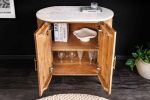 Komoda drewniana Tres Chic marmurowy blat 70 cm - Invicta Interior 5