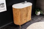Komoda drewniana Tres Chic marmurowy blat 70 cm - Invicta Interior 2
