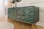 Komoda drewniana Wave Lagoon 160 cm drewno mango turkusowa  - Item International 7