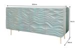 Komoda drewniana Wave Lagoon 160 cm drewno mango turkusowa  - Item International 10
