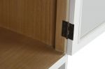 Komoda drewniana Windows biała z plecionką wiedeńską RTV - Item International 9