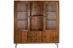 Komoda drewniana witryna Retro look drewno akacjowe - Item International 1