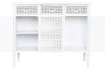 Komoda Elegantare biała z plecionką - Item International 4