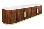 Komoda Gatsby drewno mango 170 cm biały marmur - Invicta Interior 2