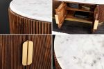 Komoda Gatsby drewno mango 170 cm biały marmur - Invicta Interior 7