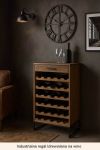 Komoda Iron Craft regał drewniany na wino - Item International 2