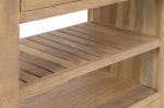 Komoda kuchenna wyspa Santorini wood drewniana biała 7