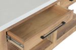 Komoda kuchenna wyspa Santorini wood drewniana biała 5