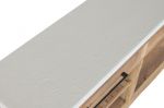 Komoda kuchenna wyspa Santorini wood drewniana biała 4