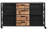 Komoda metalowa z drewna Industrial Accent  - Item International 1