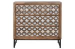 Komoda Mirror 3 szuflady drewno mango - Item International 1
