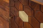 Komoda Mystic Living 145cm drewno akacjowe złota - Invicta Interior 6