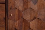 Komoda Mystic Living 3D drewniana brązowa - Invicta Interior 5