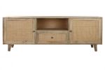 Komoda rattanowa drewno mango szafka RTV pod TV - Item International 1