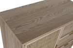 Komoda rattanowa round z 3 szufladami - Item International 7