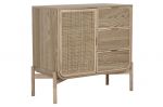 Komoda rattanowa round z 3 szufladami - Item International 2