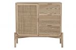 Komoda rattanowa round z 3 szufladami - Item International 1